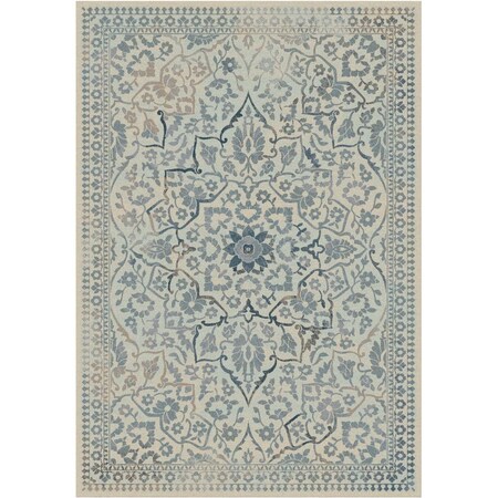 Safavieh Vintage Medium Rectangle Area Rug Cream & Light Blue - 5 ft.-3 in. x 7 ft.-6 in. VTG175-7446-5